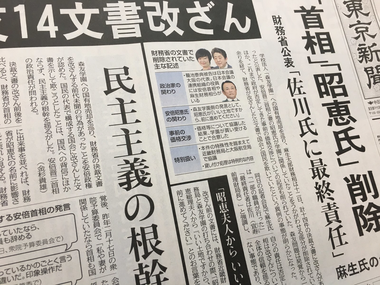 森友文書の改ざん問題 新聞各紙も厳しく批判、でもその矛先は…？