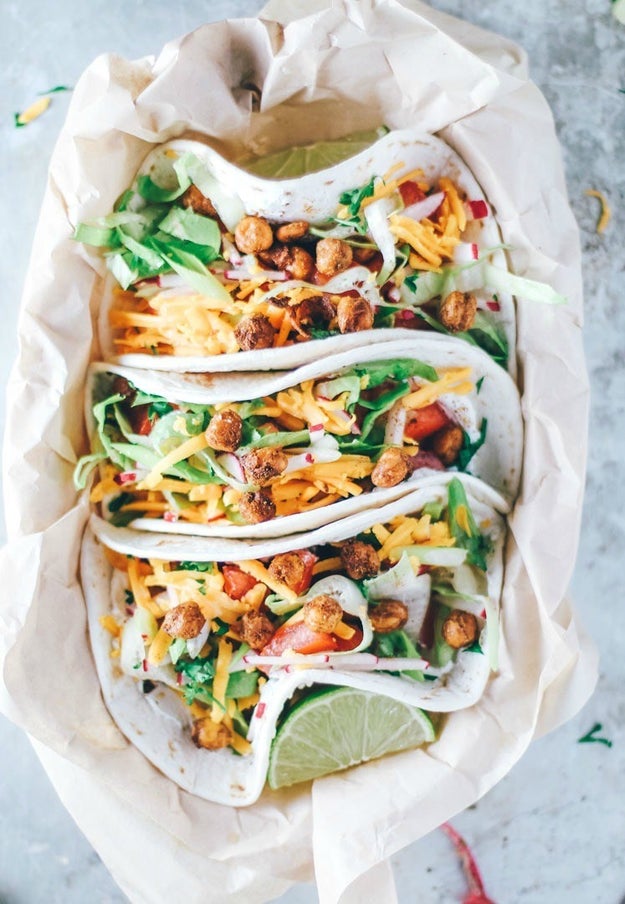 Crispy Chipotle Chickpea Tacos