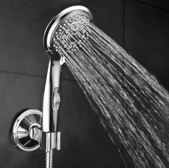 Promising review: "I have now purchased five of these shower heads (for myself and as gifts). I was delighted with the pause feature, which does not completely turn off the water, allowing it to dribble so that you don't forget it when getting out. Without building up pressure in the line, it maintains the temperature and water pressure to lather up and then rinse without having to re-adjust the water. We enjoyed it so much in our bathroom I got one for our other bath, where we bathe the dogs. The pause feature is awesome for washing the dogs and the hose easily reaches all the way to the bottom of the tub, allowing 'underbelly' rinsing of the dogs. After that, I started buying them as gifts for my family! The adjustable spray settings and long hose also makes cleaning the shower a breeze. There is a very focused spray that is great for cleaning corners in the shower. We also enjoy the fine mist spray for a nice steam shower. I highly recommend this item." —valleytj Price: $29.87