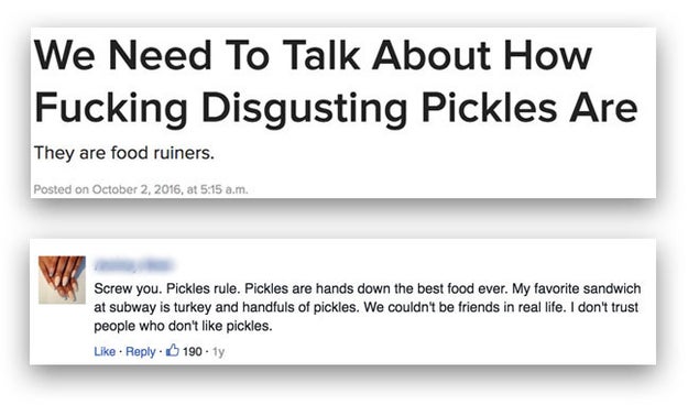 And, given how controversial pickles seem to be, we obviously had to try it.