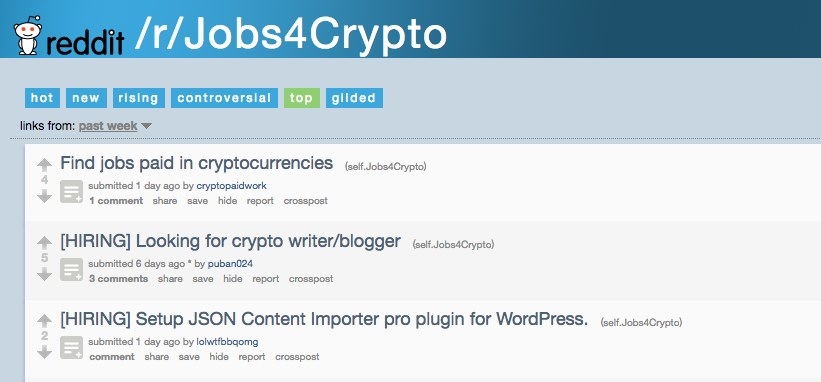 With the meteoric rise in Crypto comes a whole host of new companies looking for talented Freelancers, or even individuals who can complete relatively easy tasks, to help them streamline the day-to-day running of their company. The best spot for this is the Reddit Group - Jobs4Crypto, where you can find all types of weird, wonderful and sometimes well-paying jobs.