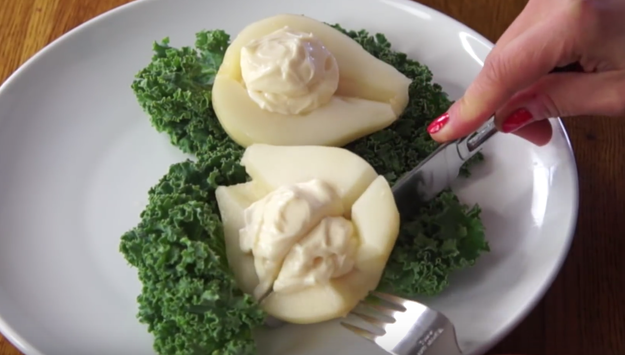 And this person who slaps a dollop of Miracle Whip on their pears.