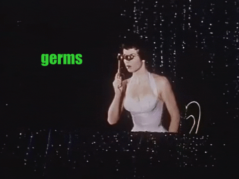 Weird belief: You can stay away from germs if you avoid touching dirty objects.Truth: Germs can also spread in the air, and they can land on your skin. You don’t have to touch the germs; the germs can touch you.