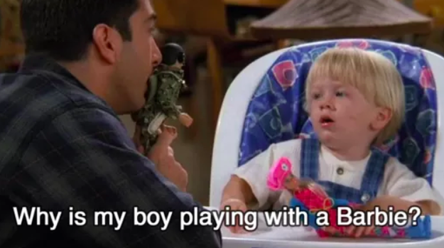 And, finally, Ross being annoyed at Ben playing with 