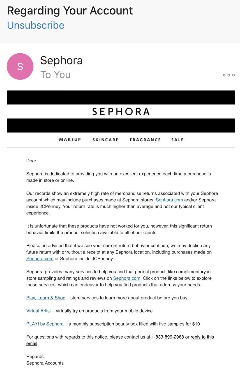 I'm an ex-Sephora employee - little-known store policy can you save you a  lot of money on items you don't want