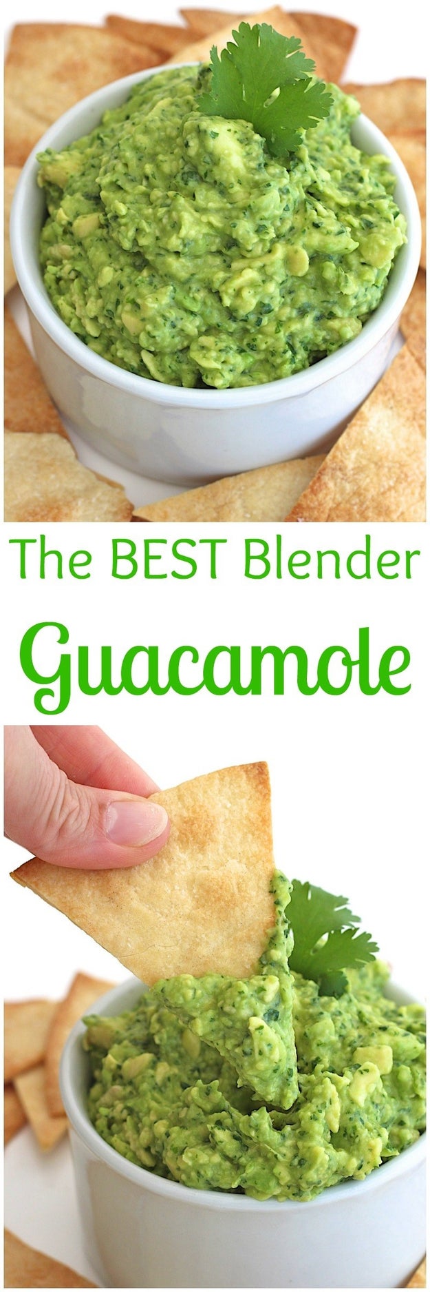 A recipe that I kept seeing on Pinterest was Blender Guacamole.