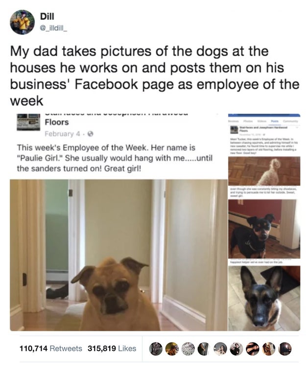 But I could read this dad's Facebook updates all day.