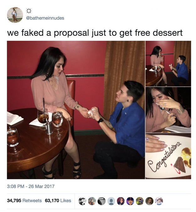 But this fake proposal is a great way to use it to your advantage.