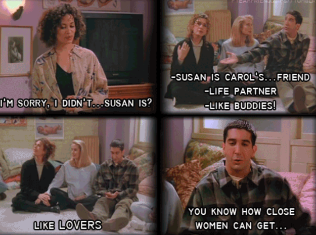 The treatment of Carol and Susan's relationship.