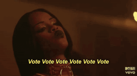 "Vote. Too many women fought for you to be apathetic." —avcmurray
