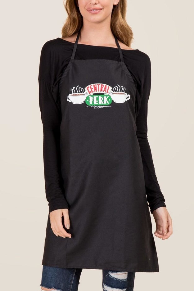 A Central Perk apron to wear if you happen to be the Monica of the group.