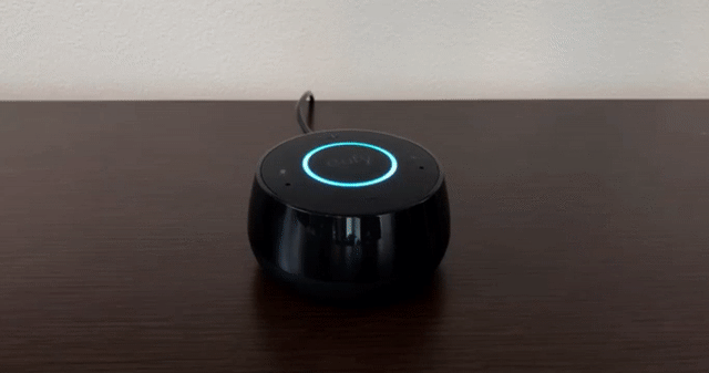 Amazon Alexaを搭載しているEufy Genieのスピーカー。気が利きます。
