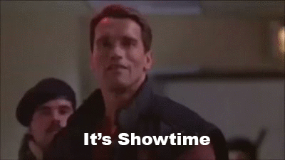 The over-use of "it's showtime!"