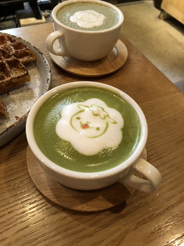 AND LEMME TELL YOU, THE MEAL WILL BE ADORABLE. The stuff is sheep themed!!! Sheep themed lattes.