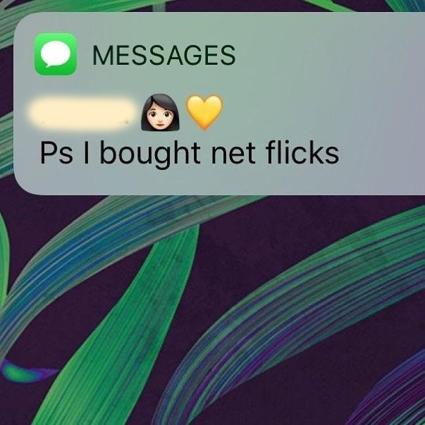 text messages from from grandma reading ps i bought net flicks