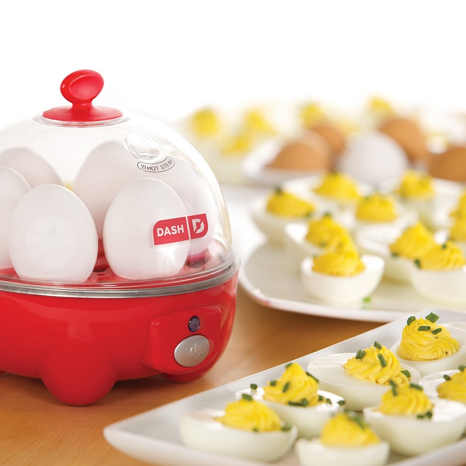  DASH Deluxe Rapid Egg Cooker for Hard Boiled, Poached