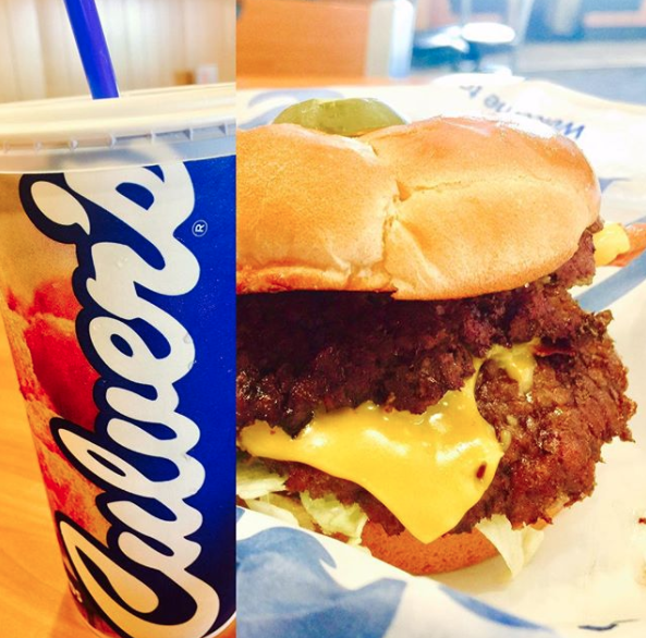 Close-up of cheeseburger