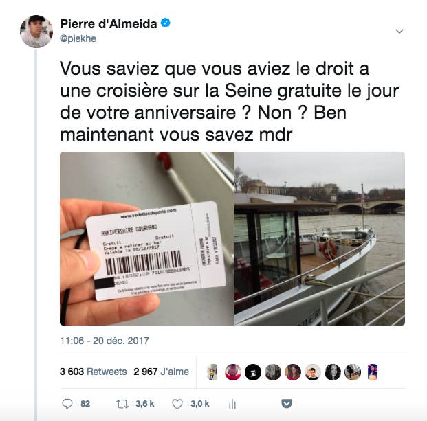 Pour Votre Anniversaire Vous Pouvez Avoir Une Croisiere Gratuite Sur La Seine A Paris Pour Votre Anniversaire Vous Pouvez Avoir Une Croisiere Gratuite Sur La Seine A Paris