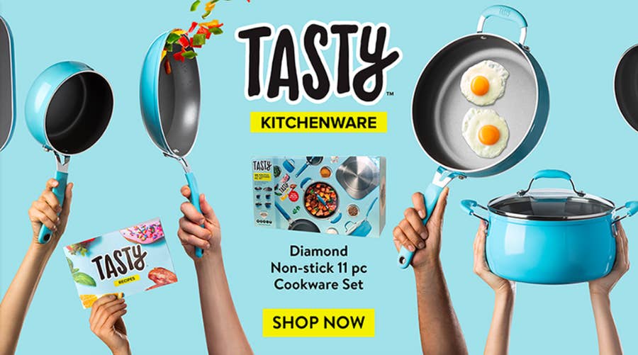 Harry Checks Out Tasty's New Line of Cookware at Walmart 