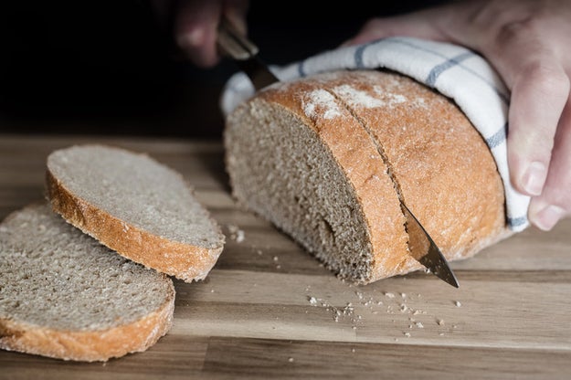 You cut into your breads and cakes before they're completely cool.