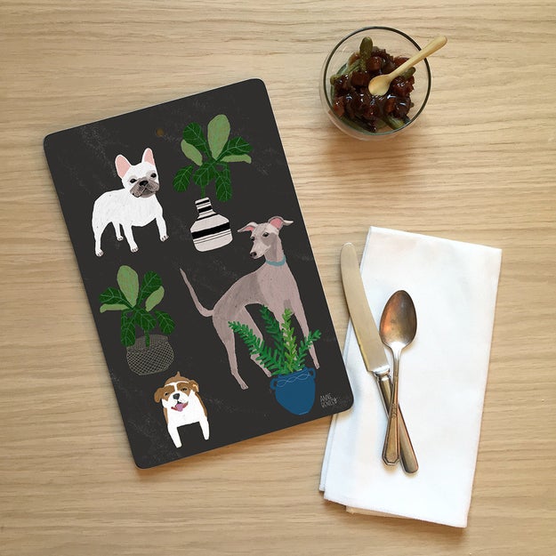 An aesthetically pleasing chopping board that might as well be a piece of wall art.