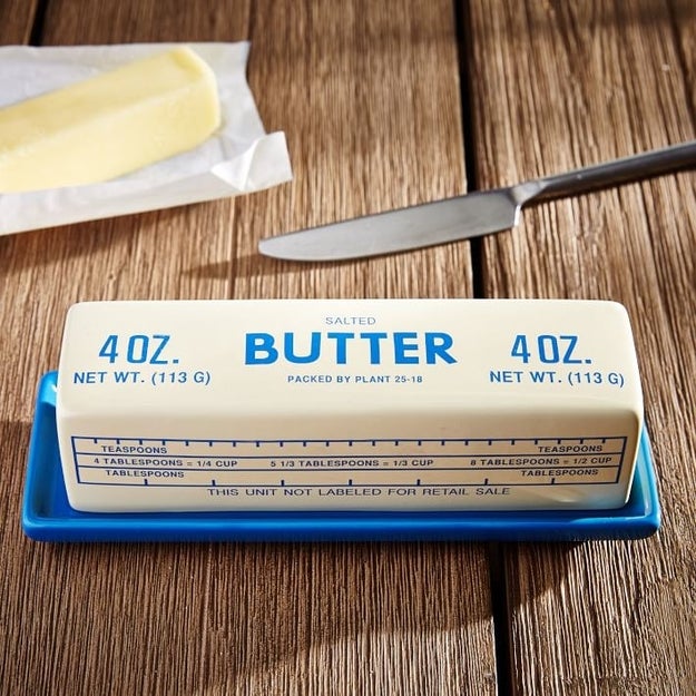 A retro butter dish to delight and confuse anyone who opens your fridge.