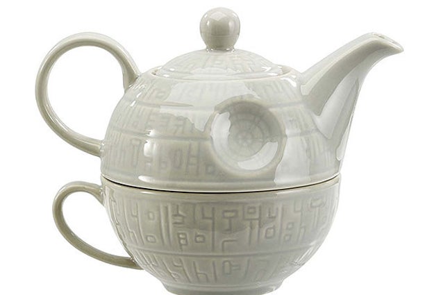 A Death Star teapot and mug set for one because the Empire doesn't like to share and neither do you.