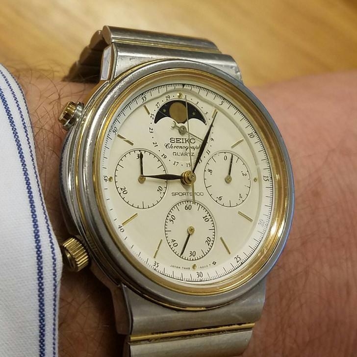 "I bought this Seiko with my first raise. 1985." —alanlightGet a similar one on Amazon for $94.95.
