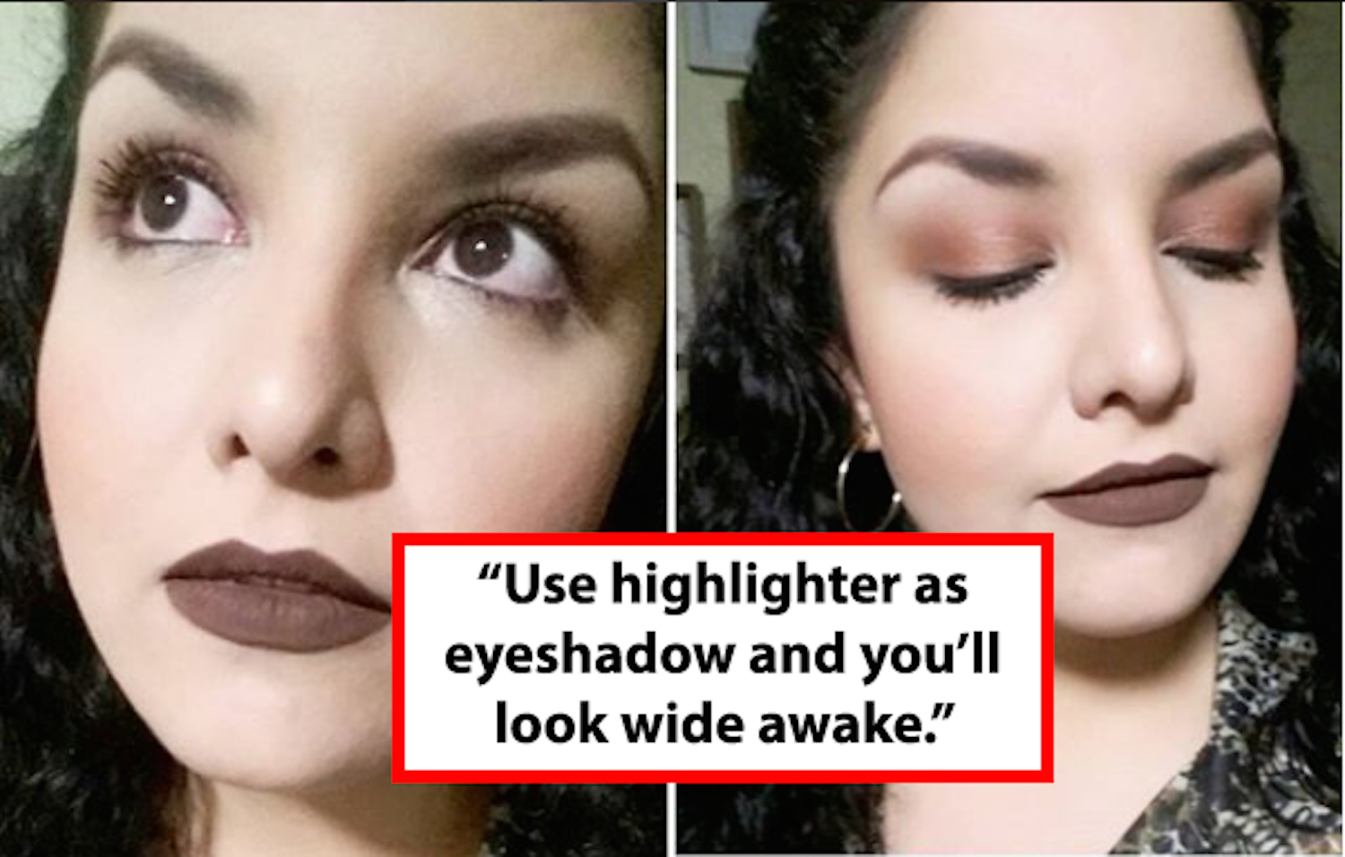 use highlighter as eyeshadow
