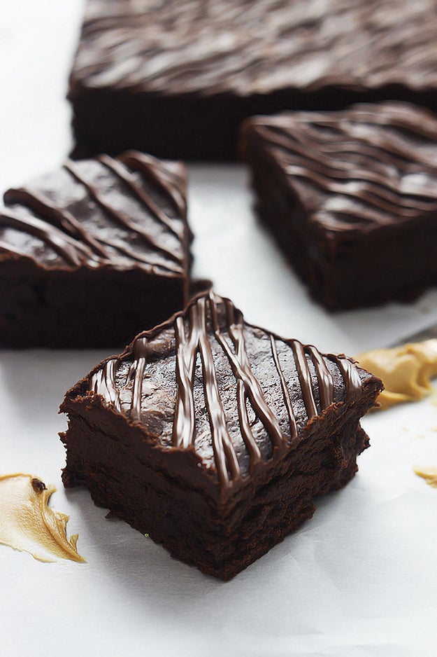 Flourless Peanut Butter Brownies