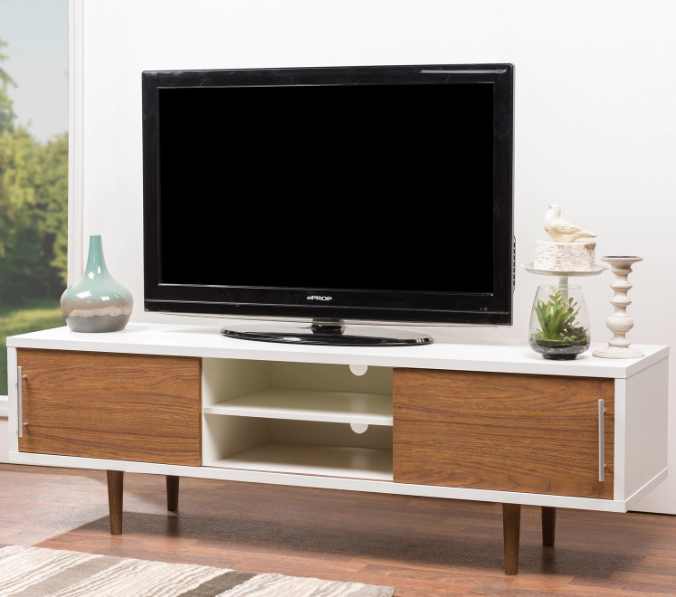 Promising review: "This is a very nice TV stand. My boyfriend put it together with no problems and it looks great for a great price. I am very satisfied with this purchase!” —OstkUser27590828 Price: $129.49