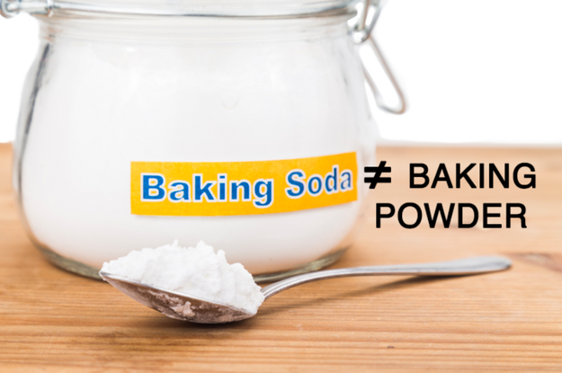 You use baking powder instead of baking soda — or you don't check to see if they're expired.