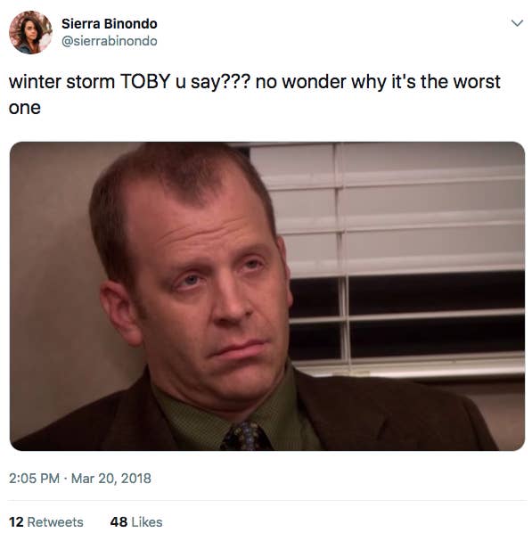 Winter Storm Toby Is Inspiring So Many Tweets About The OfficeHelloGiggles