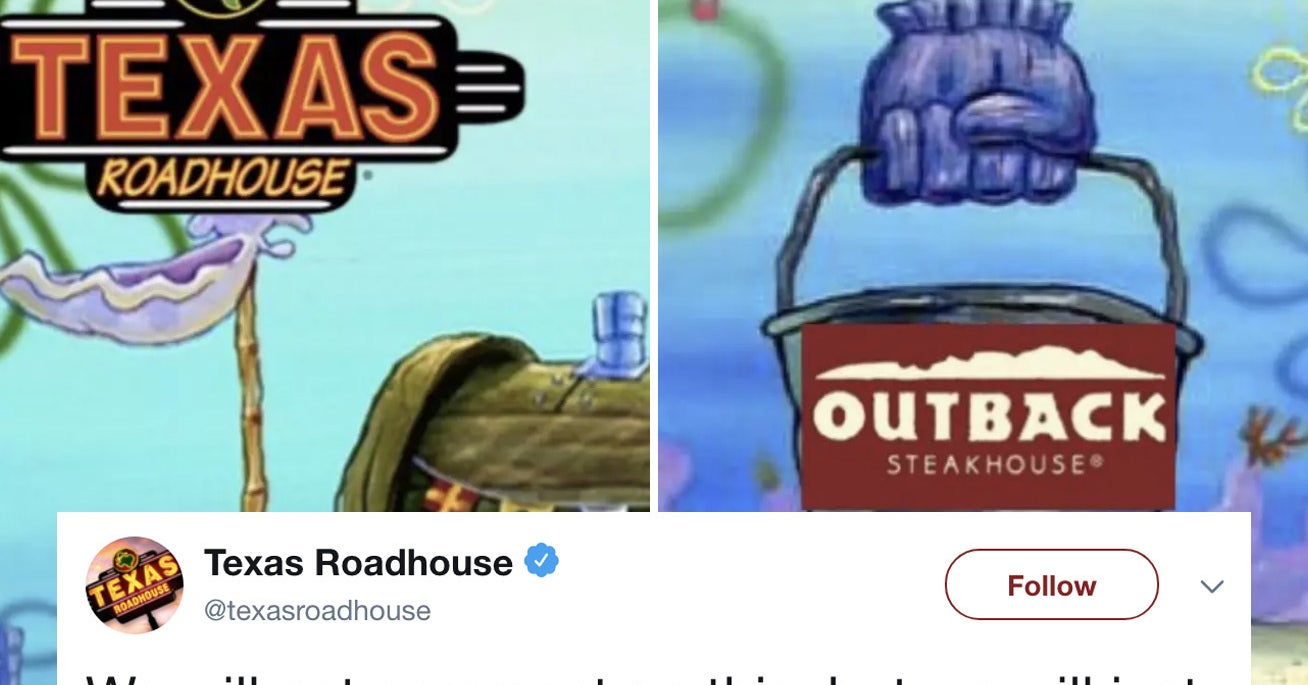 Texas Roadhouse And Outback Steakhouse Are Feuding On Twitter With
