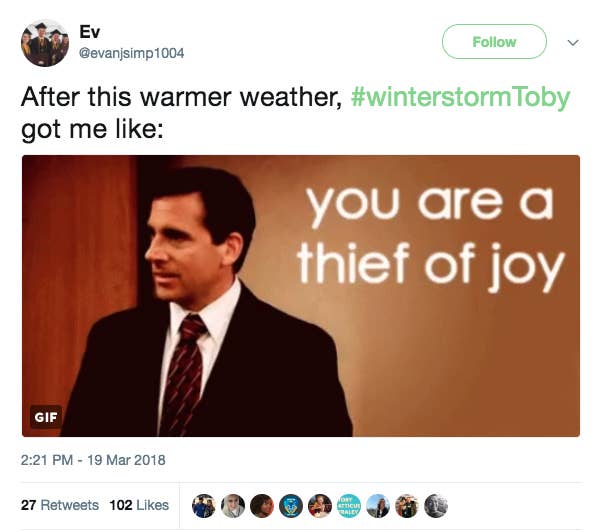 These Winter Storm Toby Memes Will Make You Laugh And Miss The Office