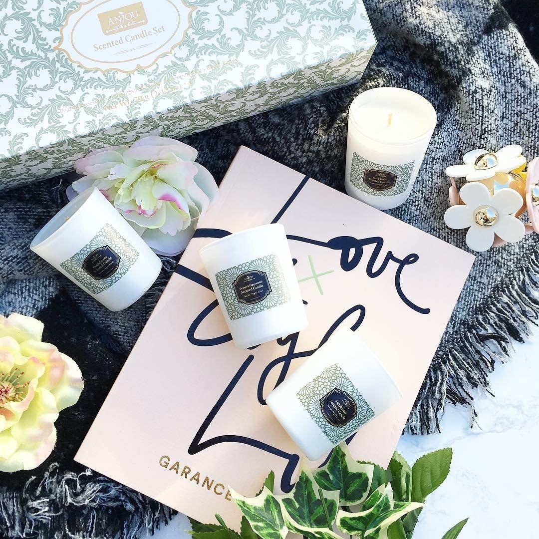 Promising review: "I gave these as a gift to myself. Boy, does it feel like luxury just to receive these! These are definitely reserved for 'Mommy needs about 15 minutes to herself in the bath' time. While these are not incredibly overpowering, they do pack some punch. A single one lit is enough of an aroma to fill a room. I lit two for a relaxing bath and it was intoxicating. I'm pretty sure that my version of heaven smells something like blackberry and bay. Yum!" —STPrice: $15.99