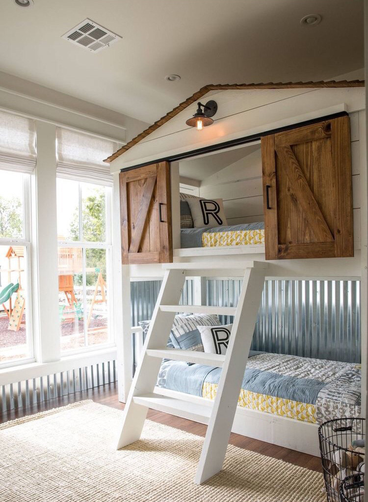 This Fixer Upper Inspired Dollhouse, Fixer Upper Queen Size Bunk Beds