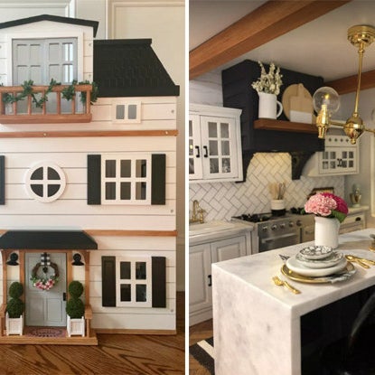 Dollhouse Makeover Dolls House Exterior Paper Printable Paper