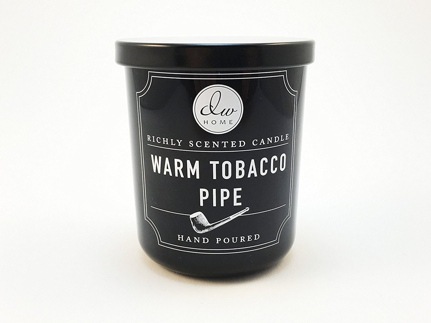 black candle called warm tobacco pipe 