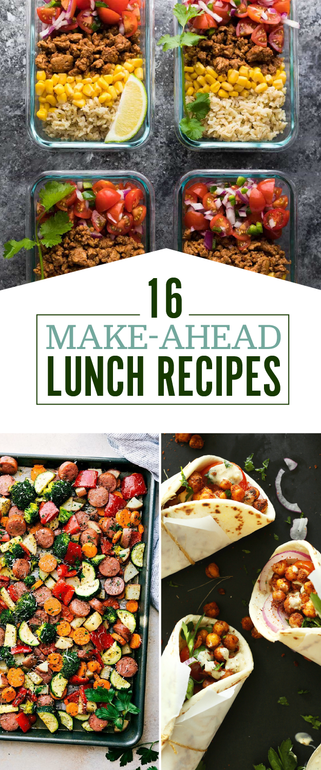 32 Make-Ahead Lunch Recipes (Quick & Easy)
