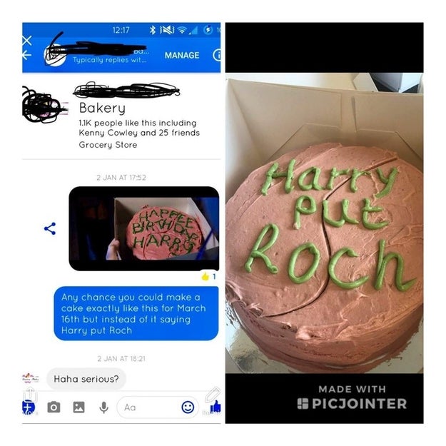 This misunderstanding between a customer and a bakery.