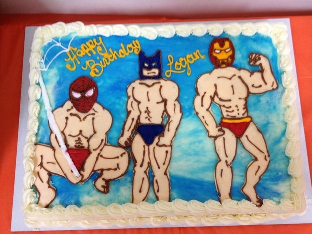 This response to being asked to make a cake for a superhero-themed swim party.