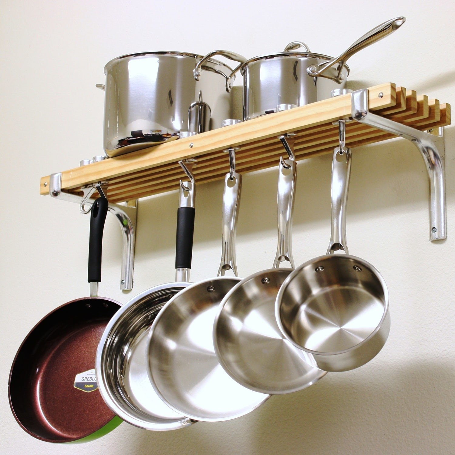 Promising review: "I purchased this pot rack to have more cabinet space AND to reduce the amount of clutter on my countertops. It worked! Now I have much more prep area, and my kitchen has a more refined, professional look." —OstkUser22209146Get it from Overstock for $62.54 (originally $87.99).