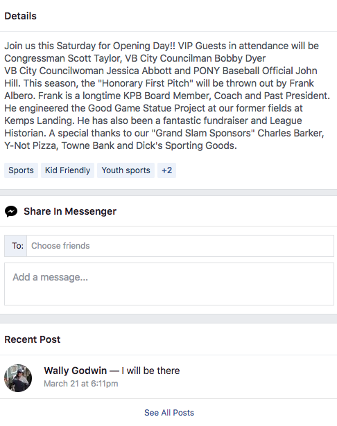 On March 21, a day before making the threats, Godwin posted that he would be attending the congressman's upcoming event in Virginia Beach.