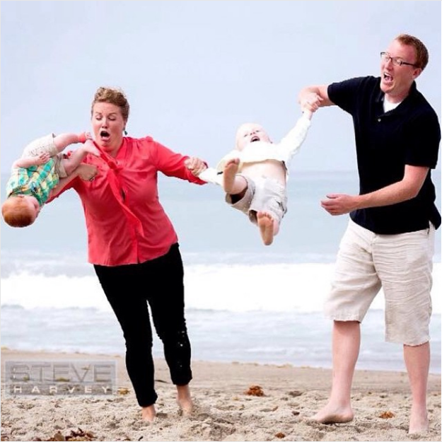 But sometimes, family photos just don't go as planned: