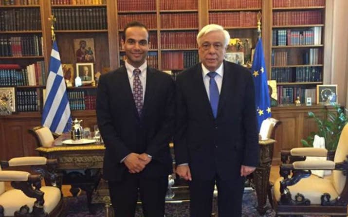 Papadopoulos and Greek President Pavopoulos