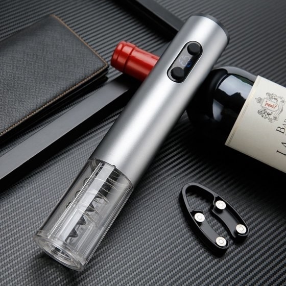 A cordless electric wine opener so you can get a bottle of red uncorked in just a few seconds.