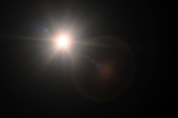 The energy from the explosion would be traveling at the speed of light, which means it would take eight minutes and 20 seconds to travel from the sun to the Earth.