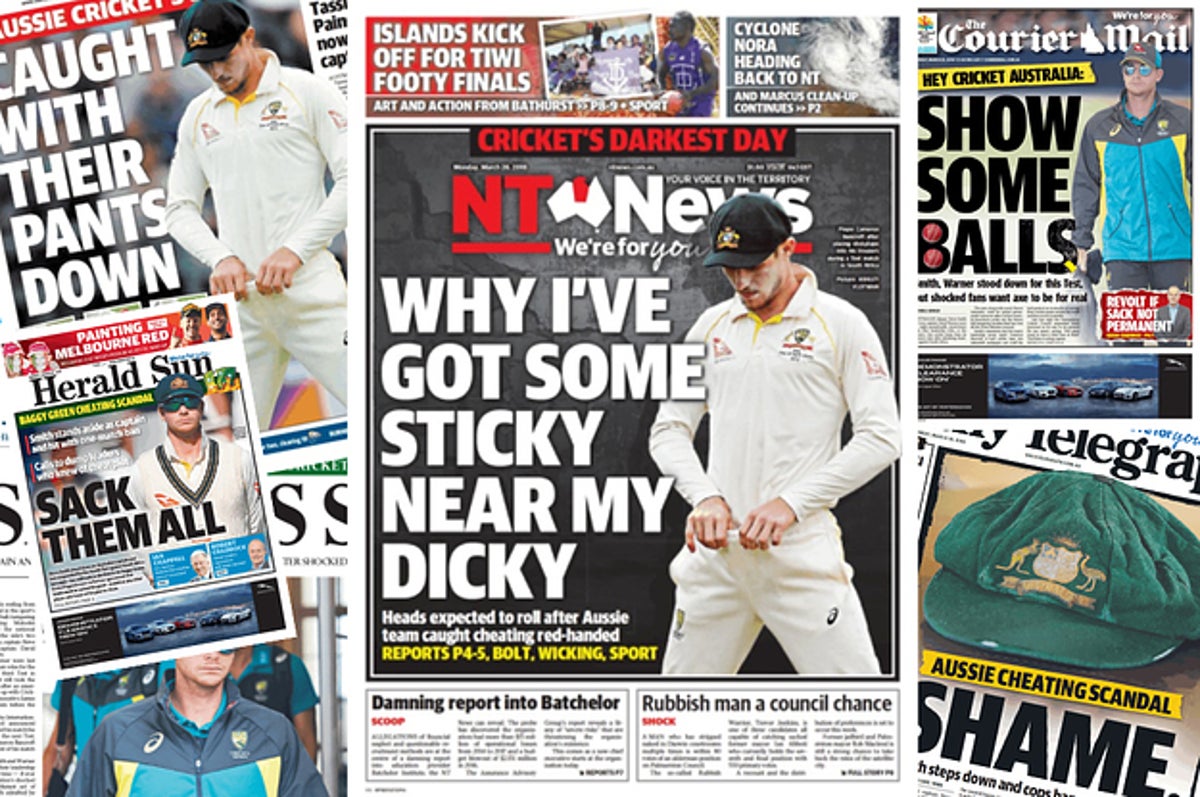 udsultet tyngdekraft forbedre Please Enjoy Australian Newspapers Not At All Losing Their Shit Over The  Cricket Ball-Tampering Scandal