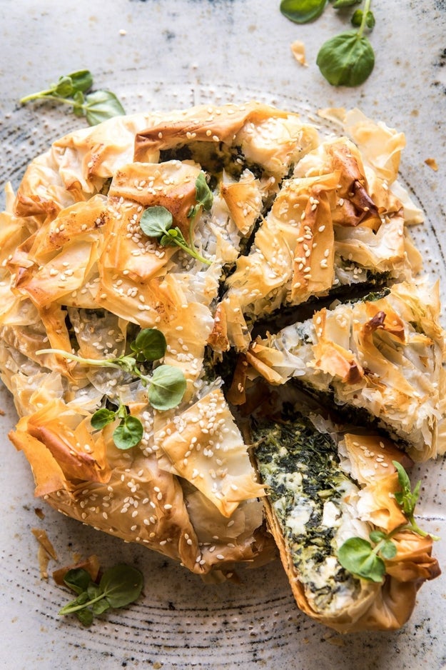 Greek Spinach and Feta Pie (Spanakopita)